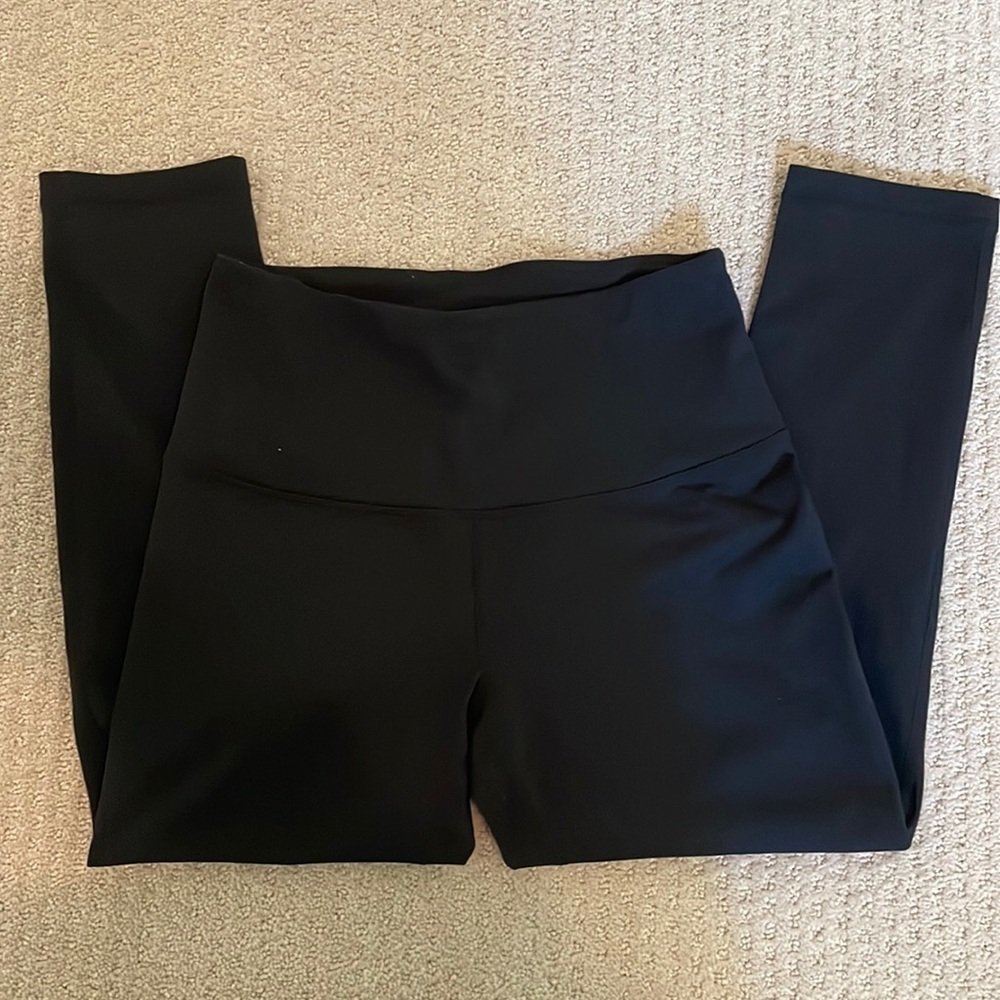 Zella Black Cropped High Waisted Leggings